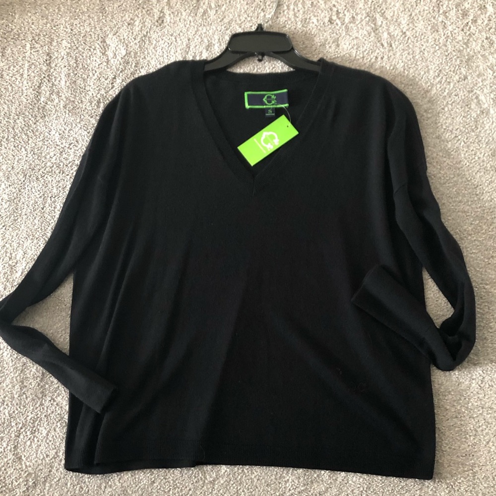 Black C. Wonder wool-blend sweater